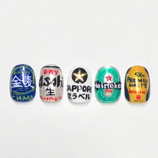ネイル 渋谷／チップ長さ出し 👑アプレgel-xのネイルデザイン