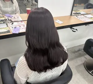 ロング miku/ラベンダー 透明感カラー🪻❤︎のヘアスタイル