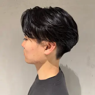 ショート パーマ メンズ ハイトーン/ブリーチ /ボブ特化/SOMAのヘアスタイル