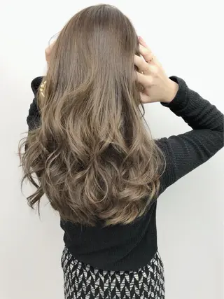 ロング カラー ボブ、縮毛矯正👑 心斎橋/高城涼也のヘアスタイル