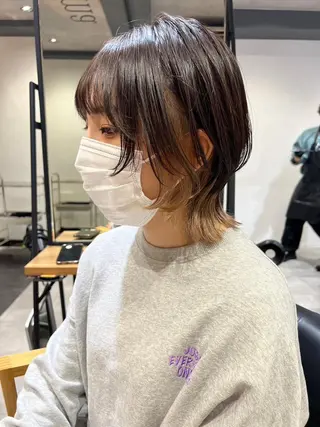 ミディアム カラー 盛れる艶髪カラー Harusa🎀のヘアスタイル