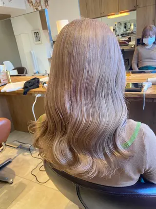 セミロング カラー Elle✂︎ Riinaのヘアスタイル