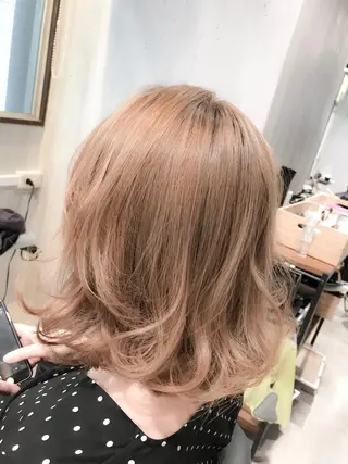 ミディアム カラー 表参道/さあ や/大人ナチュラルのヘアスタイル