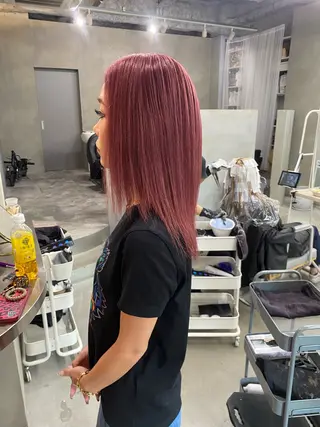 セミロング カラー 前橋 姫奈のヘアスタイル