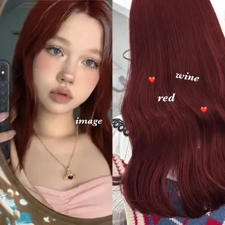 ロング カラー トレンド韓国ヘアー♡ 横浜美容室♡のヘアスタイル