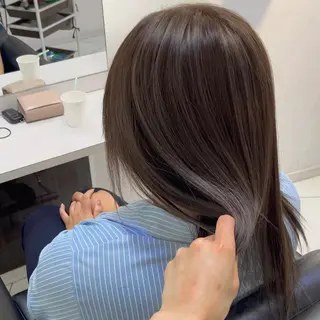 セミロング mickey Yuinaのヘアスタイル