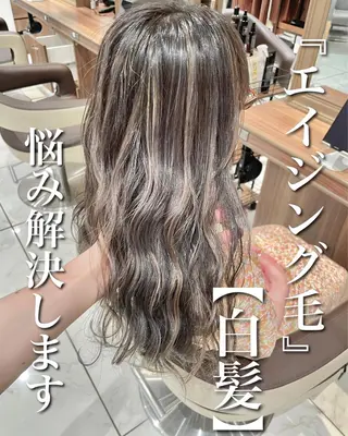 セミロング カラー ヘアアレンジ 🇰🇷韓国ヘア★ 副店長.쿠리타⭐︎のヘアスタイル