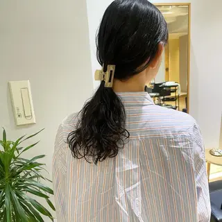 ミディアム パーマ 大橋 芽衣のヘアスタイル