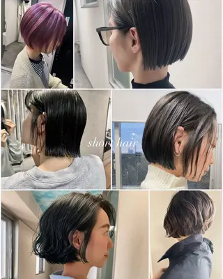 ショート 松井那津子 /ハイライトブリーチのヘアスタイル