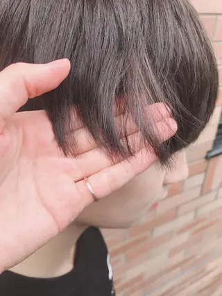ショート カラー パーマ ヘアアレンジ メンズ ちこ .のヘアスタイル