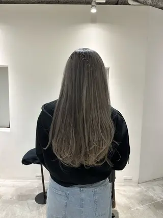 ロング カラー 松岡 陸弥のヘアスタイル