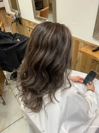 ロング カラー 🌈ダブルカラー🌈 💚みやのしんじ💚のヘアスタイル
