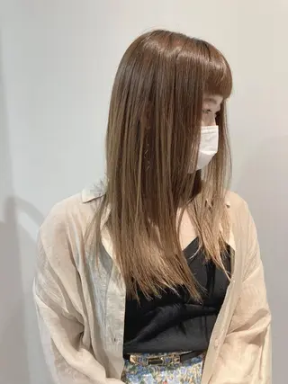 ロング カラー 唐澤 千尋のヘアスタイル