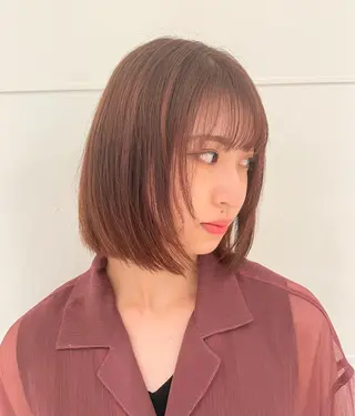 ショート カラー ハイライトカラー/ 艶カラー/ 徳川のヘアスタイル