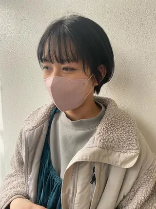 ショート LUVISM新潟🎀 透明感カラー/ミユのヘアスタイル