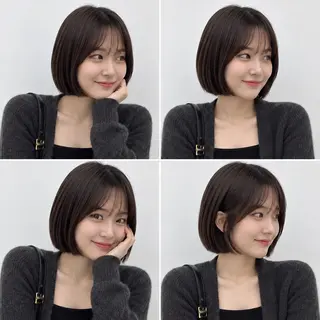 ショート カラー パーマ 🦋韓国風レイヤー/ 艶髪矯正🦋凛太郎のヘアスタイル