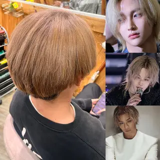 ショート カラー メンズ CORE もえかのヘアスタイル