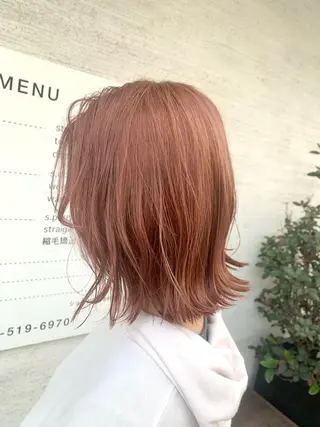 ミディアム 斉藤大河 カラー/縮毛矯正のヘアスタイル
