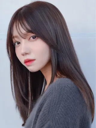 セミロング カラー パーマ ヘアアレンジ ivybyCIEL 女性専用サロンのヘアスタイル
