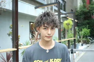 ショート パーマ メンズ 川端 さくのヘアスタイル