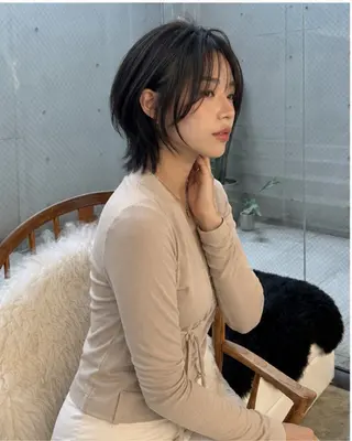 ミディアム カラー Pia ツボイ ケイタのヘアスタイル