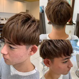 パーマ メンズ 柳川 玲也のヘアスタイル