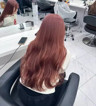 ロング カラー ヘアアレンジ Over hair_ misakiのヘアスタイル