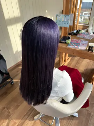 ロング カラー Agu hair 木間のヘアスタイル