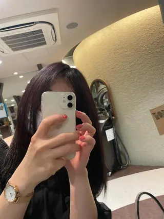カラー 神谷 亜結美のヘアスタイル