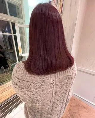 セミロング カラー 🙃 透明感カラー/ボブのヘアスタイル