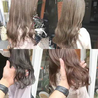 ミディアム カラー パーマ ヘアアレンジ メンズ キッズ ネイル マツエク・マツパ 艶髪育成サロン 京橋 shinのヘアスタイル