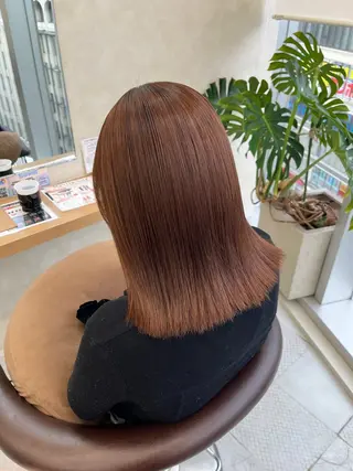 ミディアム 縮毛矯正専門💎/ 髪質改善ストレートのヘアスタイル
