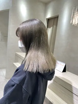 ミディアム カラー 髪質改善カラー /レイヤーカットのヘアスタイル
