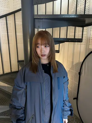 カラー ボブ/くびれショート モデル募集中cocoのヘアスタイル