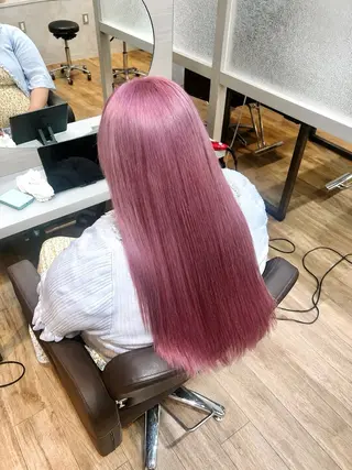 ロング カラー AIRI/難波/ ハイトーン/髪質改善のヘアスタイル