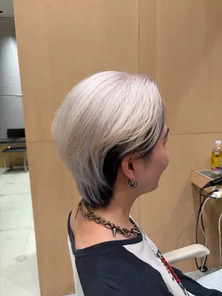 カラー メンズ ホワイトカラー☁️/ Yuya/ハイトーンのヘアスタイル