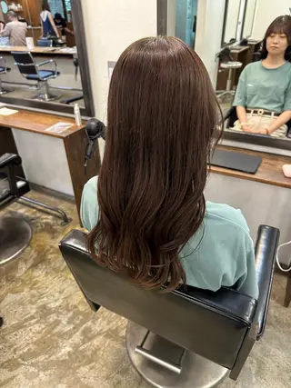 セミロング 田口 樹理のヘアスタイル