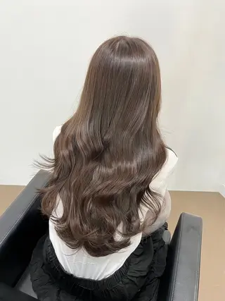 ロング カラー ブリーチなしベージュ 特化 松村 茶屋町のヘアスタイル