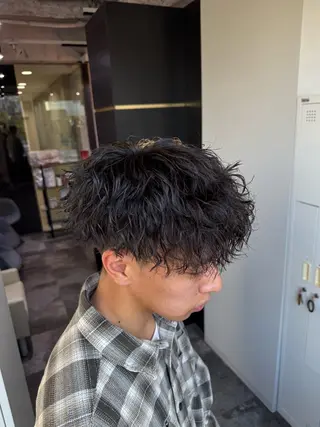 ショート パーマ メンズ メンズパーマ/ メンズ特化/寺阪拓真のヘアスタイル