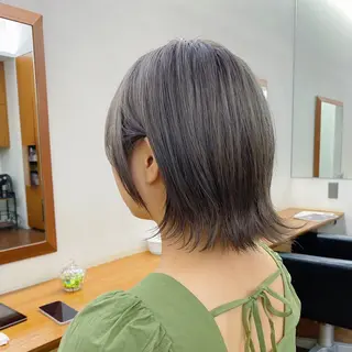 ショート カラー 似合わせレイヤー/ ケアパーマ/高倉のヘアスタイル