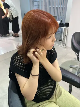 ミディアム VISION 巻幡野花のヘアスタイル