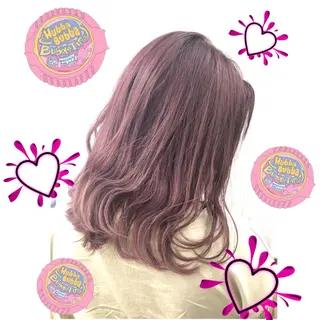 セミロング カラー ヘアアレンジ 上品＆韓国風 🥀海心🥀のヘアスタイル