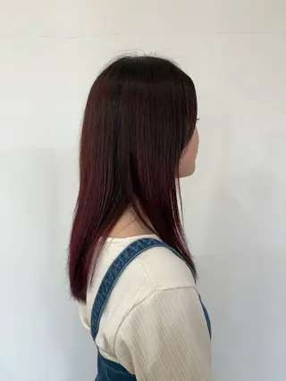 ロング カラー 田村 美沙子のヘアスタイル