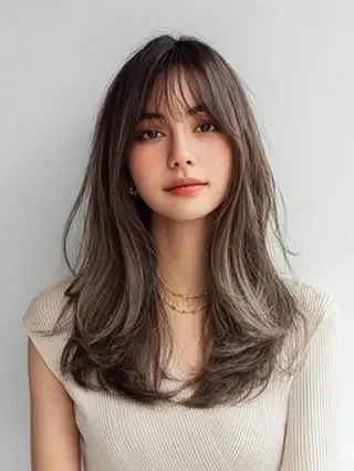 セミロング 生艶髪＆レイヤー🔔 渋谷お薦めNo.1✨のヘアスタイル