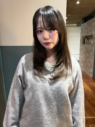 ミディアム カラー mai / linoah˚✧のヘアスタイル