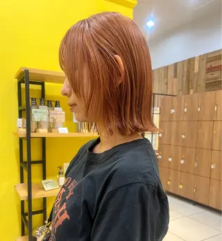 カラー 暖色カラー/レイヤー みゆのヘアスタイル