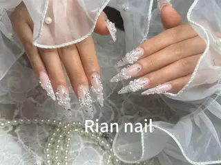 ネイル 長さだし専門Rian ネイルスクールのネイルデザイン