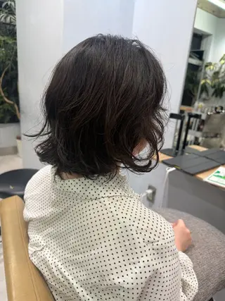 ミディアム パーマ 骨格診断/レイヤー ⭐シミズリホのヘアスタイル