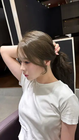 セミロング あい❤︎ /韓国巻き/レイヤーのヘアスタイル