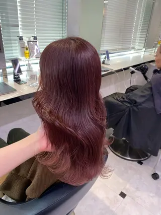 ロング カラー ♥️韓国風透明感 暖色misa♥️のヘアスタイル